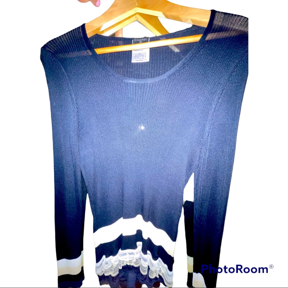 Vintage Chanel knit shirt